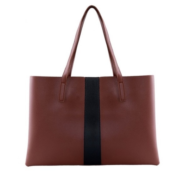 vince camuto leather tote
